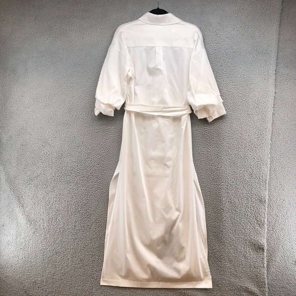 Alice + Olivia Tanika Maxi Dress Womens XS White Belted Button Up Resort Beachy - Picture 14 of 16